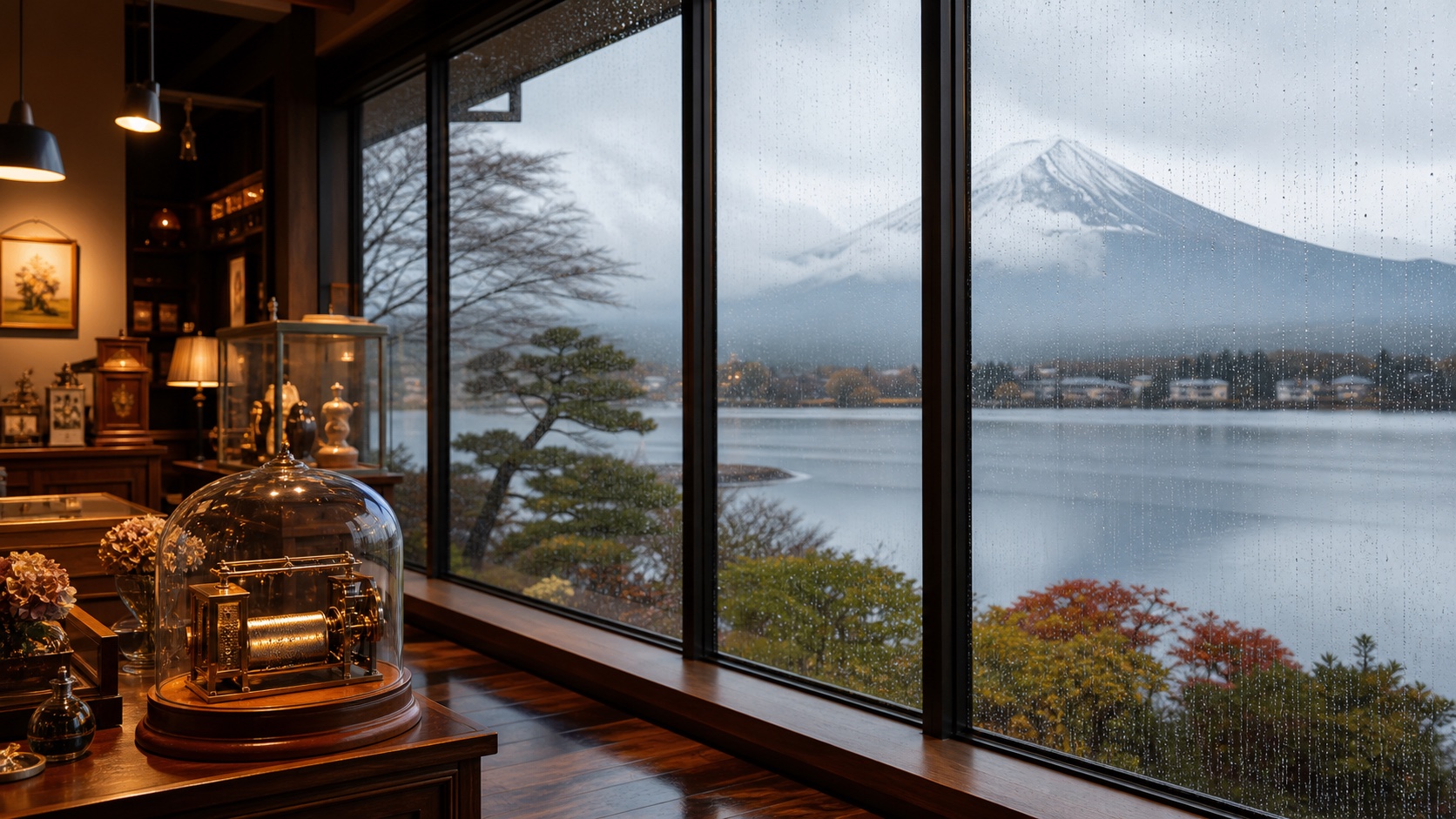 Indoor rainy-day stops around Lake Kawaguchiko when Mt. Fuji is hidden