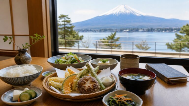 Vegetarian-friendly and lighter meals around Mt. Fuji