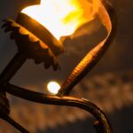 A burning torch at night for the Yoshida Fire Festival schedule update
